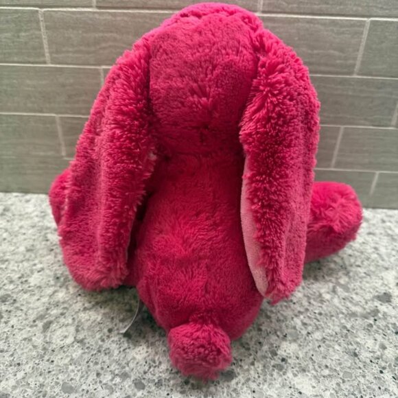 Sweet Loved Hot Pink Purely Luxe Aurora Plush Stuffed Floppy Bunny 9‎ inches - Picture 5 of 10